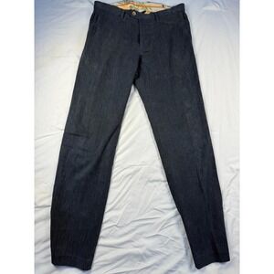 Tommy Bahama Mens Chino Pants Flat Front Button Fly Dark Gray‎ Size 35x34
